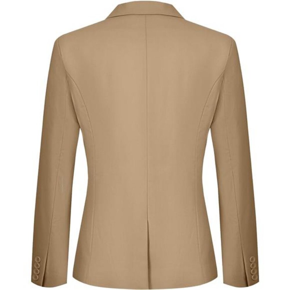 Women's 2 Piece Business Office Suit Lady Lapel Slim Fit Jacket and Pants Set - Picture 5 of 7